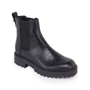 REACTION KENNETH COLE Womens Black Salt Lug Chelsea Toe Wedge Chelsea 9.5